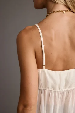 Best Mischa Ivory Longline Cami Top Date Night Tops|Going Out Tops