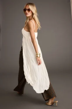 Best Mischa Ivory Longline Cami Top Date Night Tops|Going Out Tops