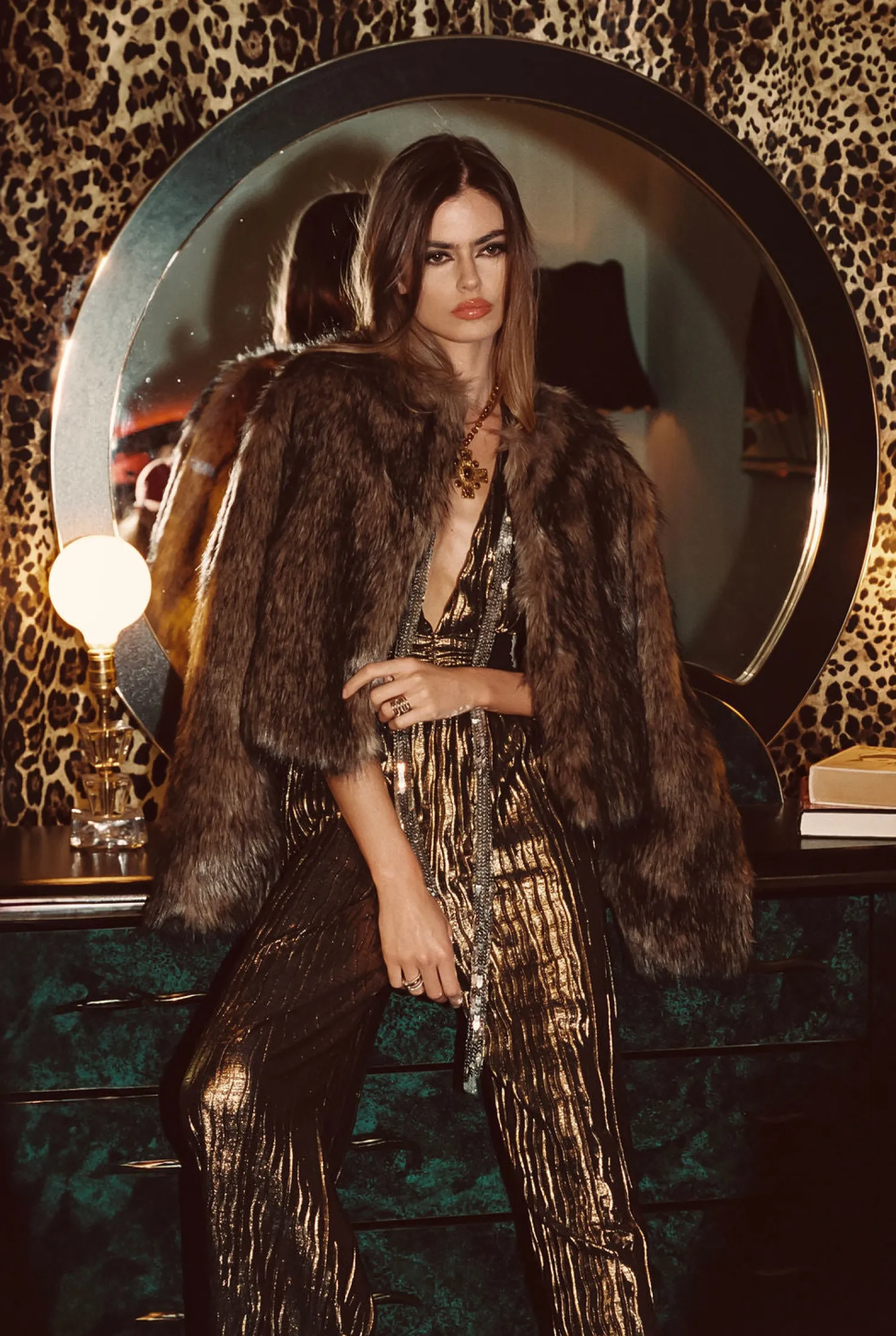 Online Misty Brown Faux Fur Coat Outerwear|Jackets