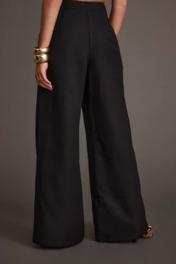 Clearance Montague Black Tailored Trousers Work Wear Bottoms|Pants