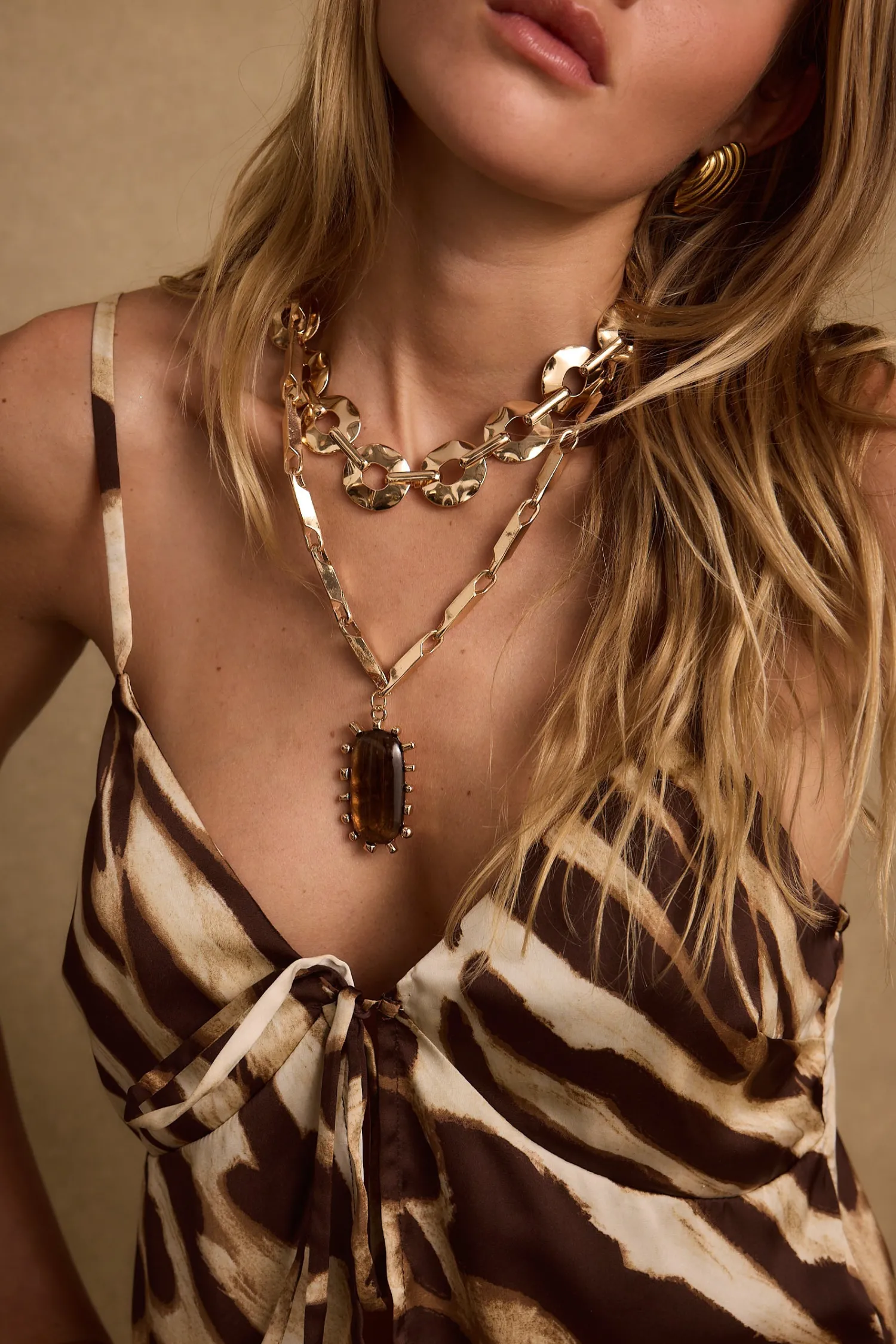 Outlet Moonbeam Gold Statement Necklace Jewelry