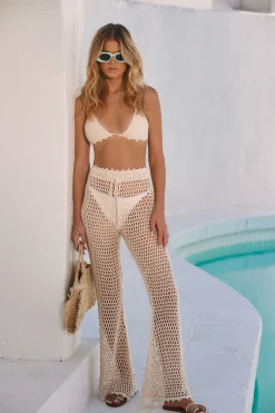 Sale Mykonos Crochet Bikini Top Going Out Tops|Tees + Tanks
