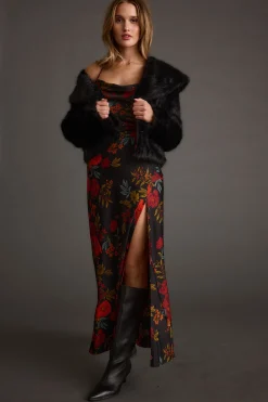 Sale Natalia Black Floral Maxi Dress Party Dresses|Maxi Dresses