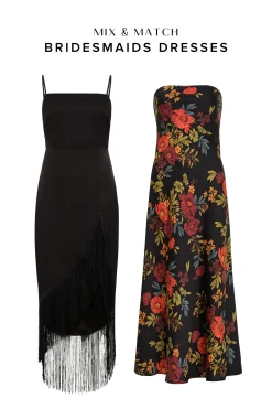Discount Natalia Black Floral Strapless Maxi Dress Party Dresses|Wedding Guest Dresses