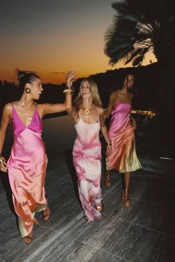 Clearance Natalia Pink Sorbet Strapless Maxi Dress Date Night Dresses|Party Dresses