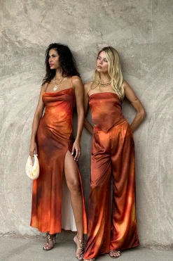 Online Natalia Sunset Ombre Maxi Dress Seashells + Wedding Bells|Party Dresses