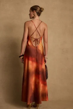 Online Natalia Sunset Ombre Maxi Dress Seashells + Wedding Bells|Party Dresses