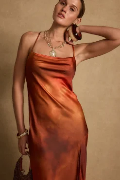 Online Natalia Sunset Ombre Maxi Dress Seashells + Wedding Bells|Party Dresses