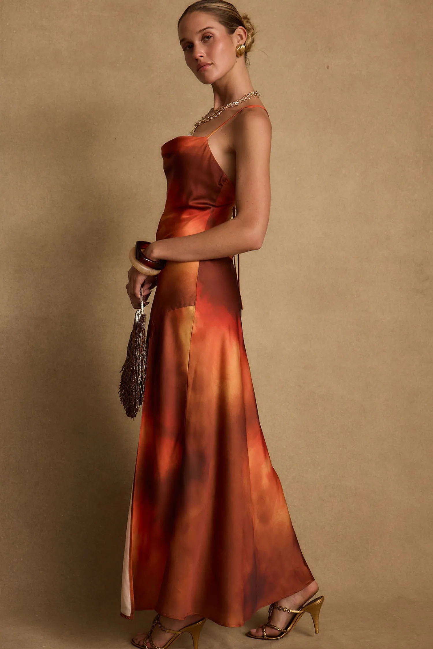 Online Natalia Sunset Ombre Maxi Dress Seashells + Wedding Bells|Party Dresses