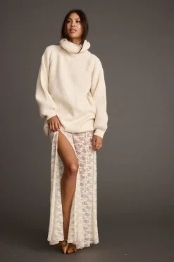 Online Odessa White Lace Maxi Skirt Skirts|Denim + Diamonds Bachelorette