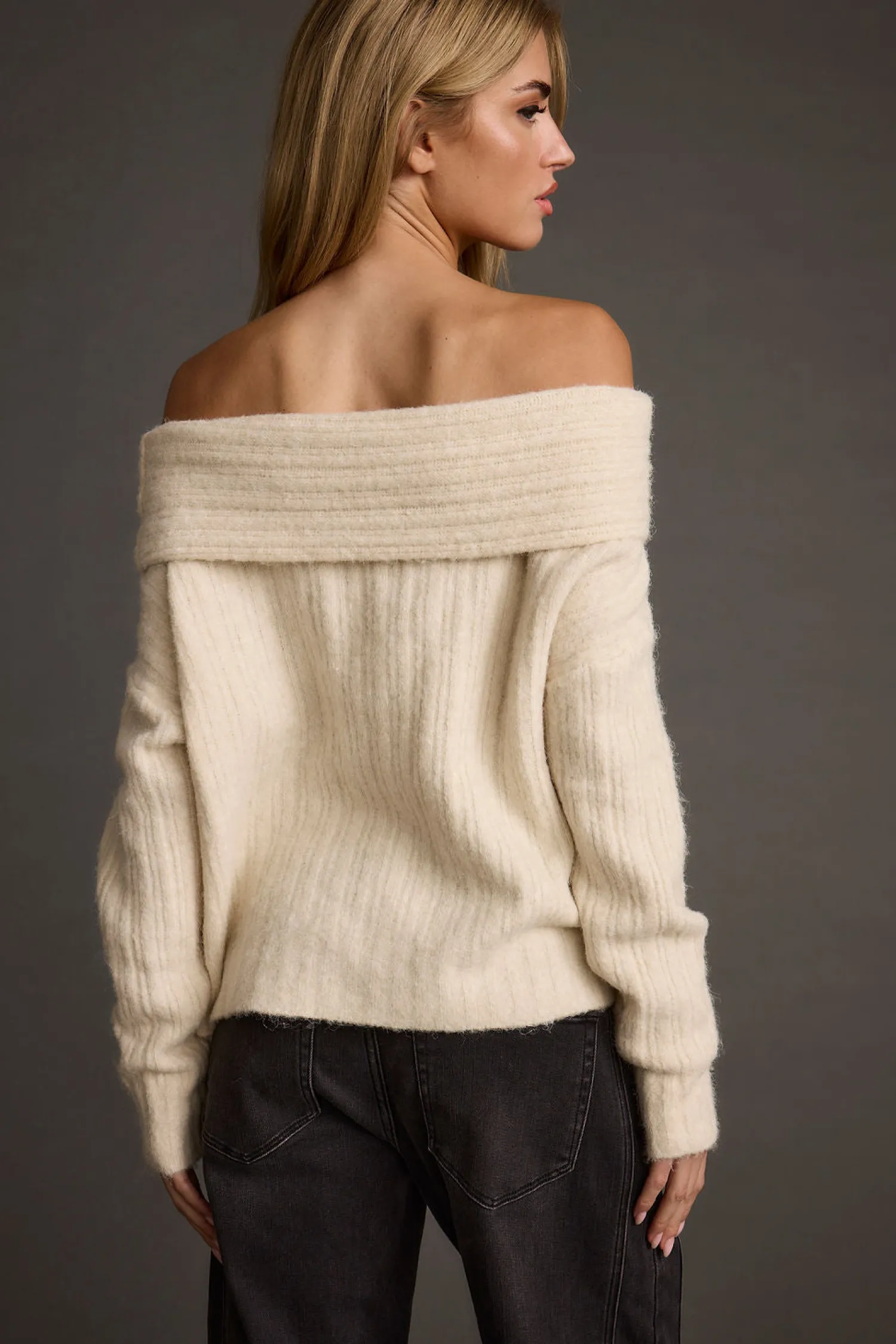 Online Pamela Beige Off The Shoulder Sweater Sweaters + Cardis|Long Sleeves