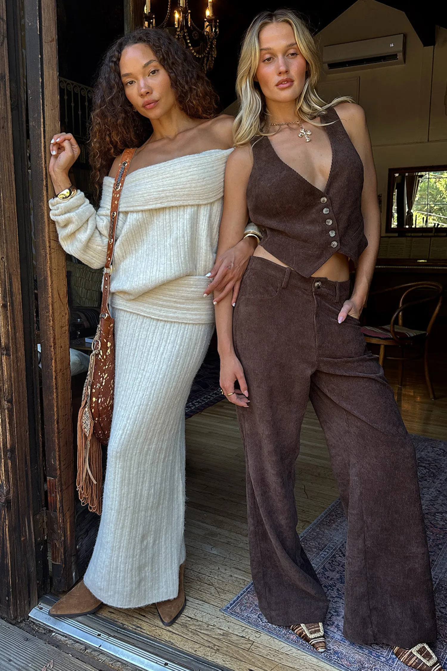 Outlet Pamela Beige Sweater Maxi Skirt Skirts