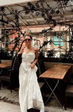 Discount Paola White Boho Maxi Dress The White Edit|Seashells + Wedding Bells