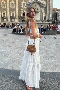 Discount Paola White Boho Maxi Dress The White Edit|Seashells + Wedding Bells