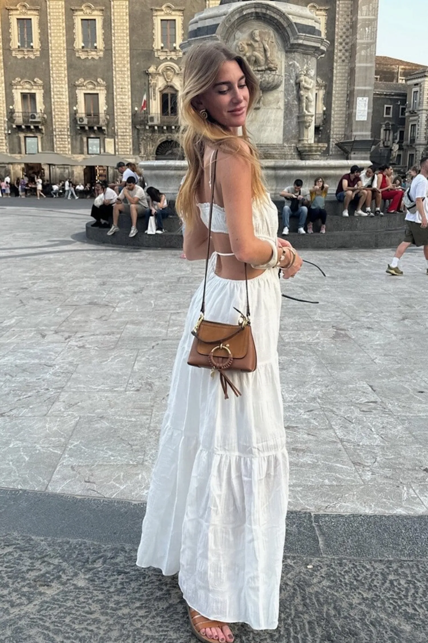 Discount Paola White Boho Maxi Dress The White Edit|Seashells + Wedding Bells