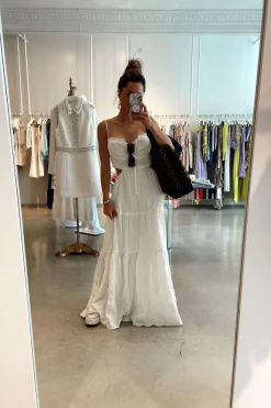 Discount Paola White Boho Maxi Dress The White Edit|Seashells + Wedding Bells
