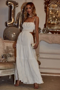 Discount Paola White Boho Maxi Dress The White Edit|Seashells + Wedding Bells