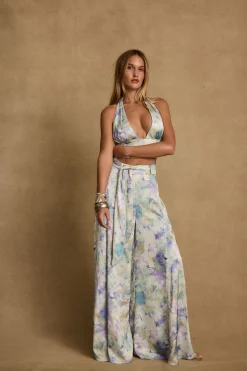 Best Picasso Blue Abstract Pants Pants|Seashells + Wedding Bells
