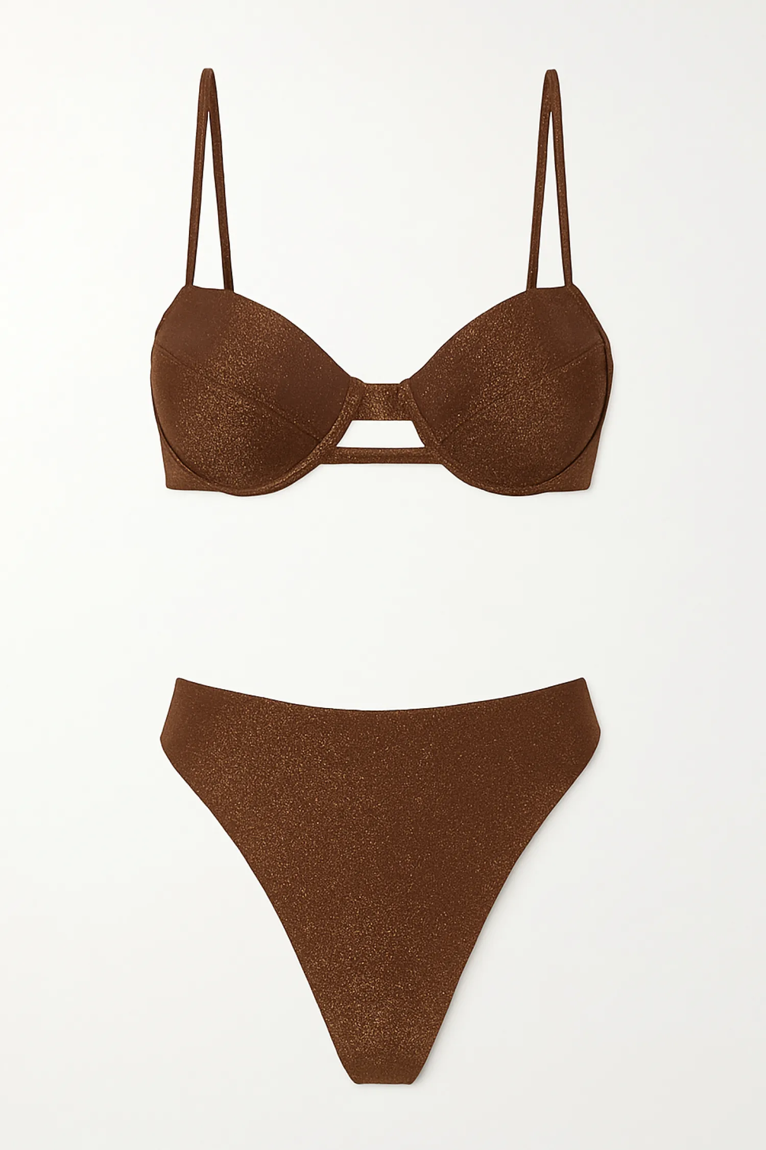 Outlet Playa Bronze Glitter Bikini Top Golden Hour Bachelorette|Swimwear