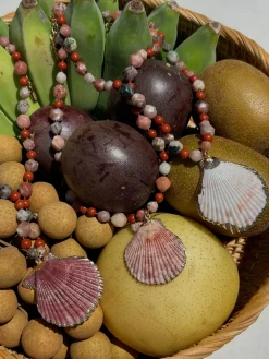 Online Rio Beaded Shell Necklace Jewelry|Seashells + Wedding Bells
