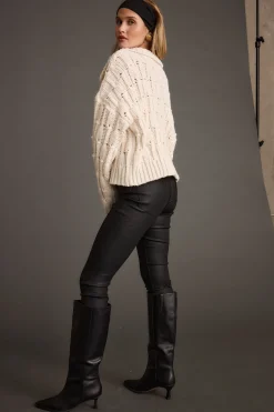 Outlet Riverstone Cream Cableknit Sweater Sweaters + Cardis|Long Sleeves