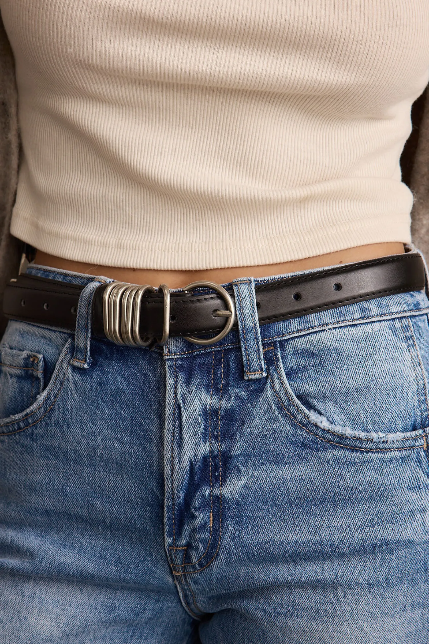 Clearance Rogue Black Genuine Leather Belt Belts