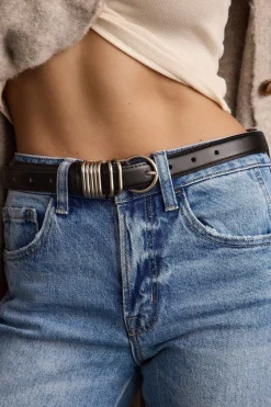 Clearance Rogue Black Genuine Leather Belt Belts