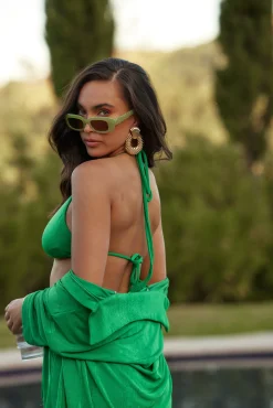 New San Domenico Green Bralette Undergarments|Vacation Tops