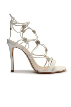 Discount Kallie Deluxe Nappa Nude Strappy Heel Shoes|The White Edit