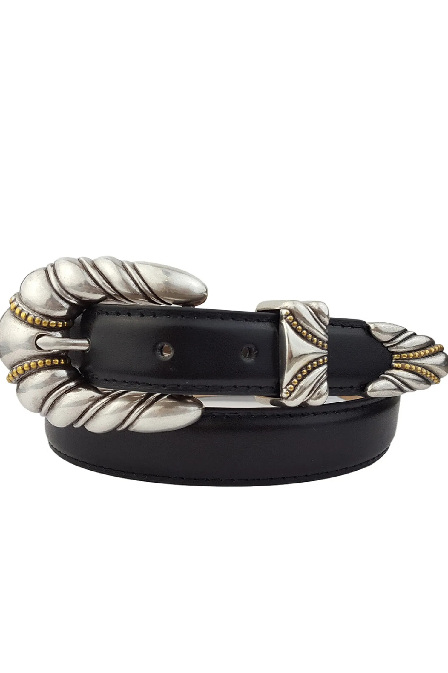 Best Siesta Black and Silver Belt Belts|Festival Shoes + Accessories