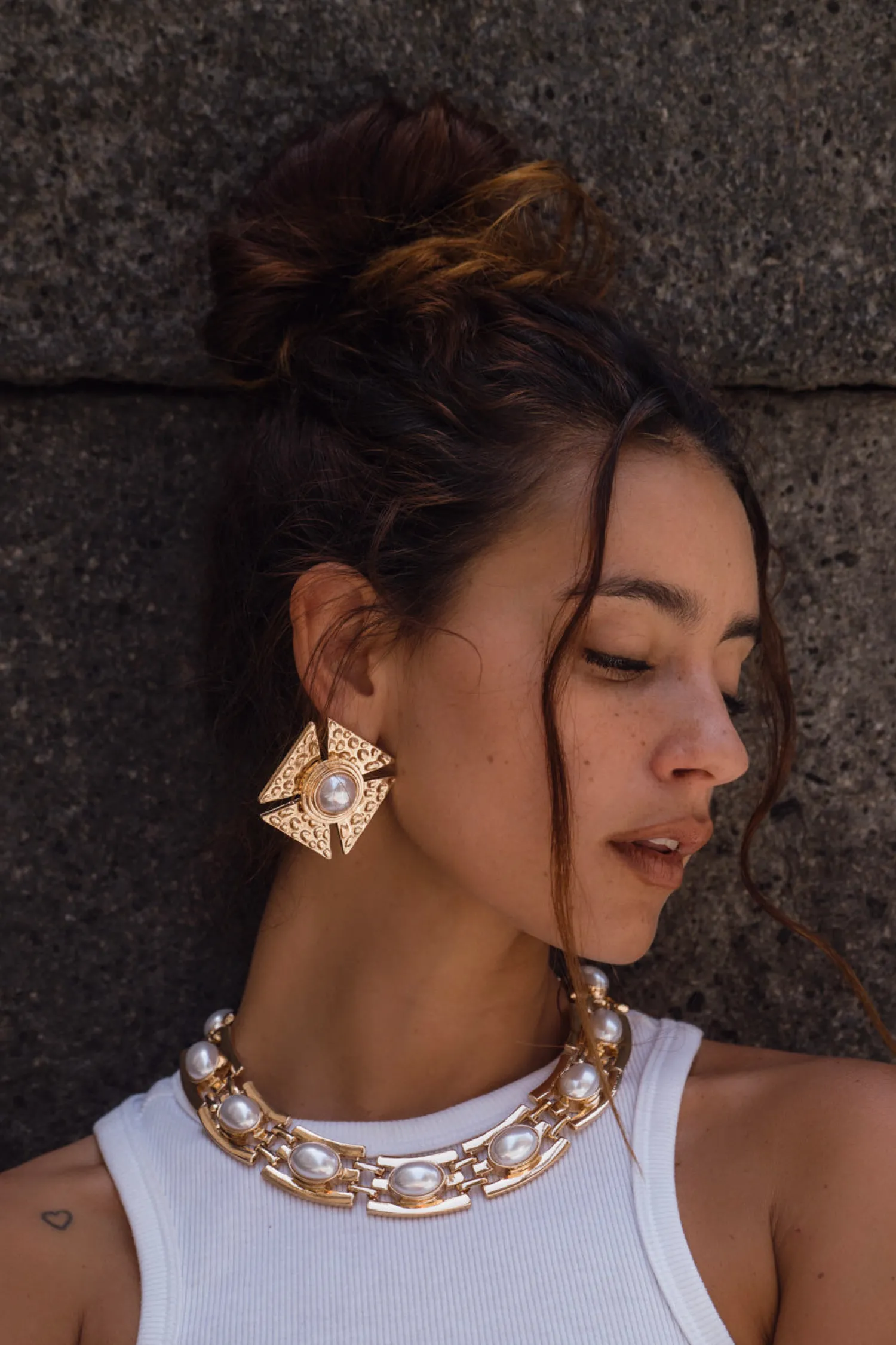 Fashion Solana Gold Statement Earrings Jewelry|Golden Hour Bachelorette