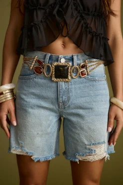 New Soleil Statement Stone Gold Chain Belt Belts|Festival Favorites