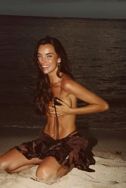 Sale Sombra Black Sequin Bikini Top Swimwear