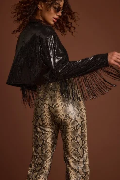 Discount Star Crossed Black Sequin Jacket Jackets|Western Bachelorette