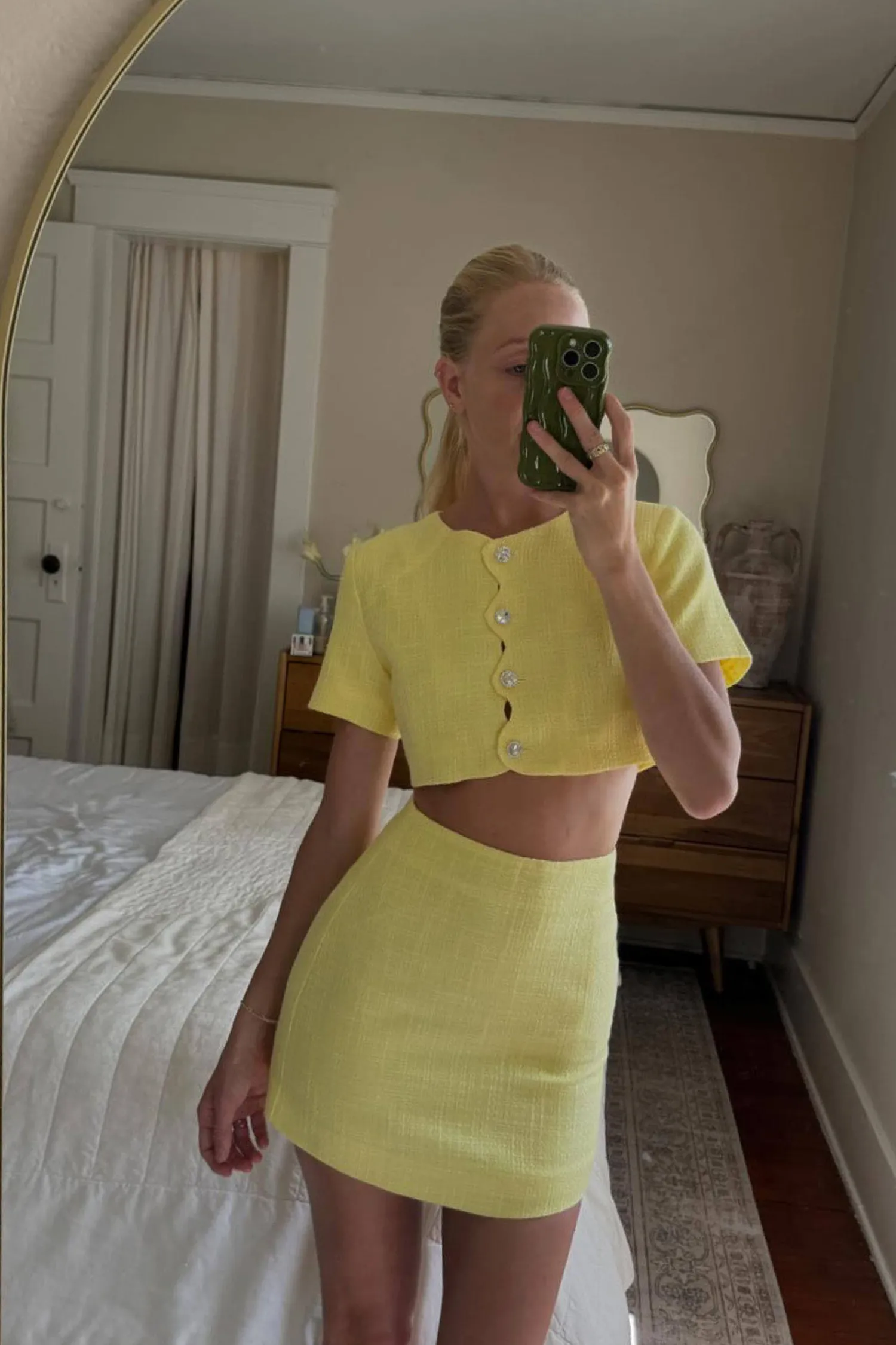 Sale Sunday Yellow Mini Skirt Skirts|Vacation Sets