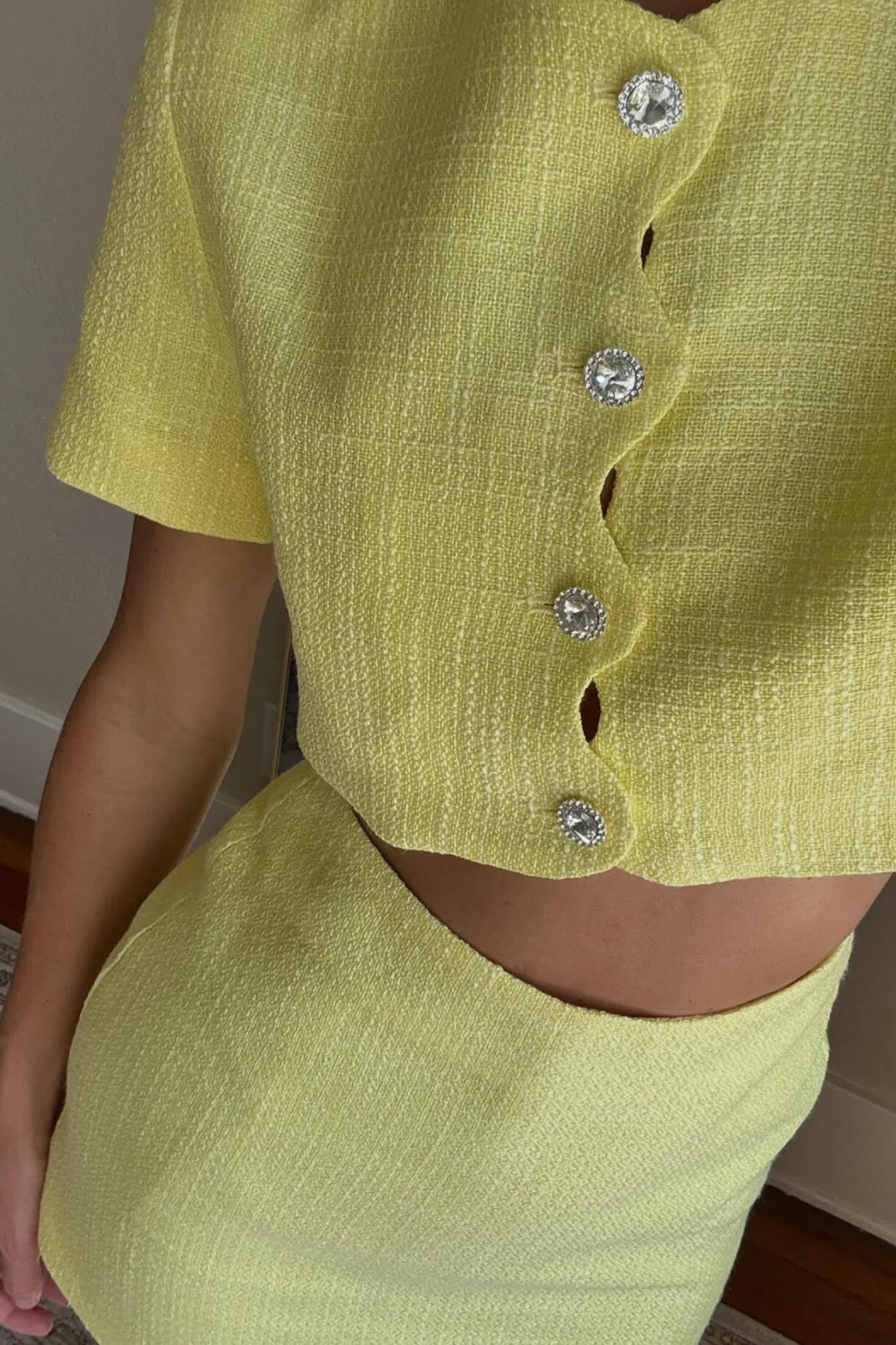Sale Sunday Yellow Mini Skirt Skirts|Vacation Sets