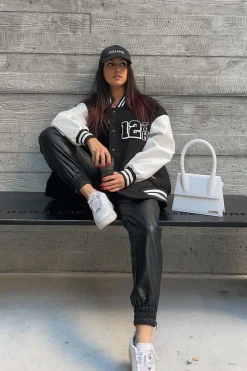 Clearance 12th Tribe Letterman Jacket Outerwear|Jackets
