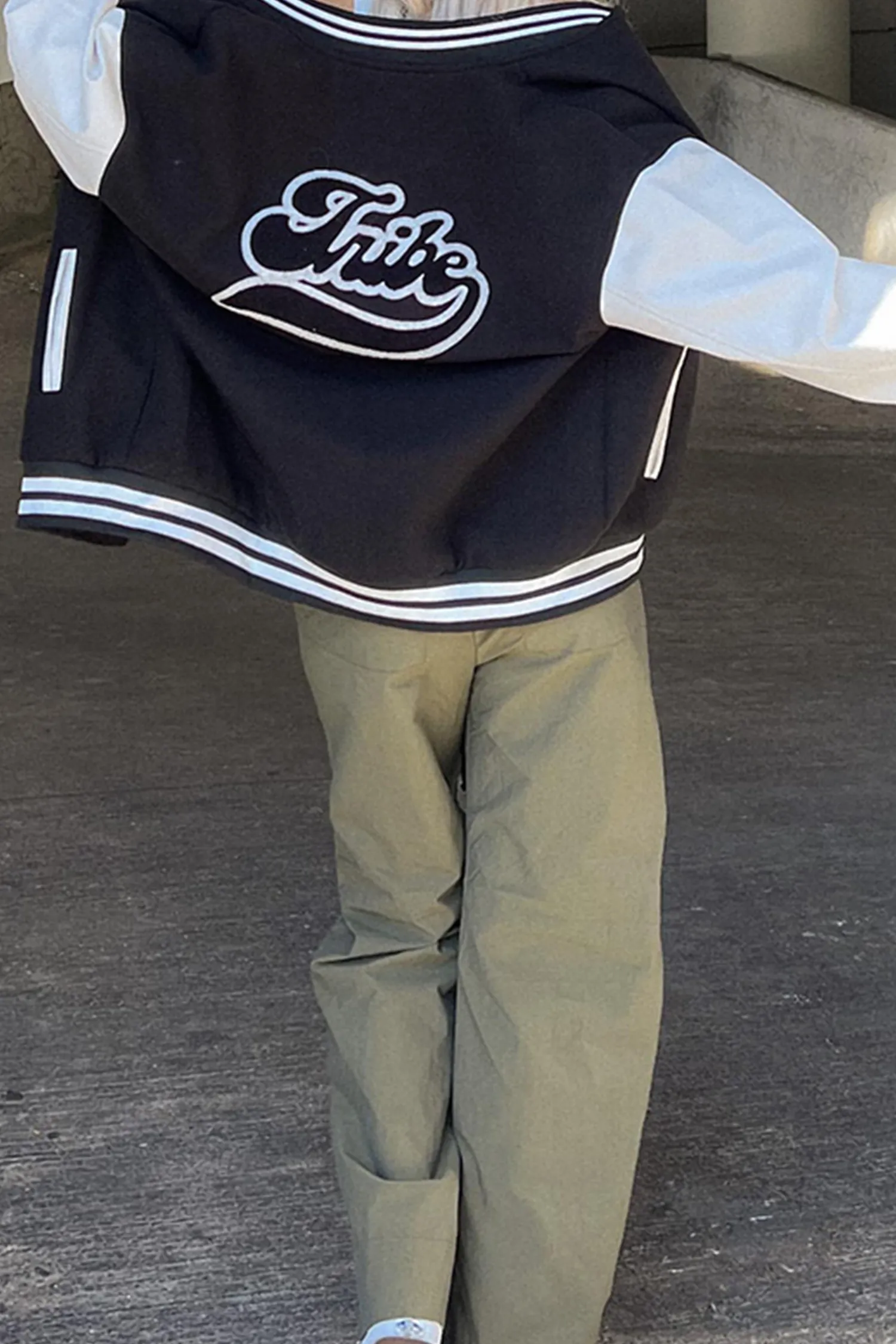 Clearance 12th Tribe Letterman Jacket Outerwear|Jackets