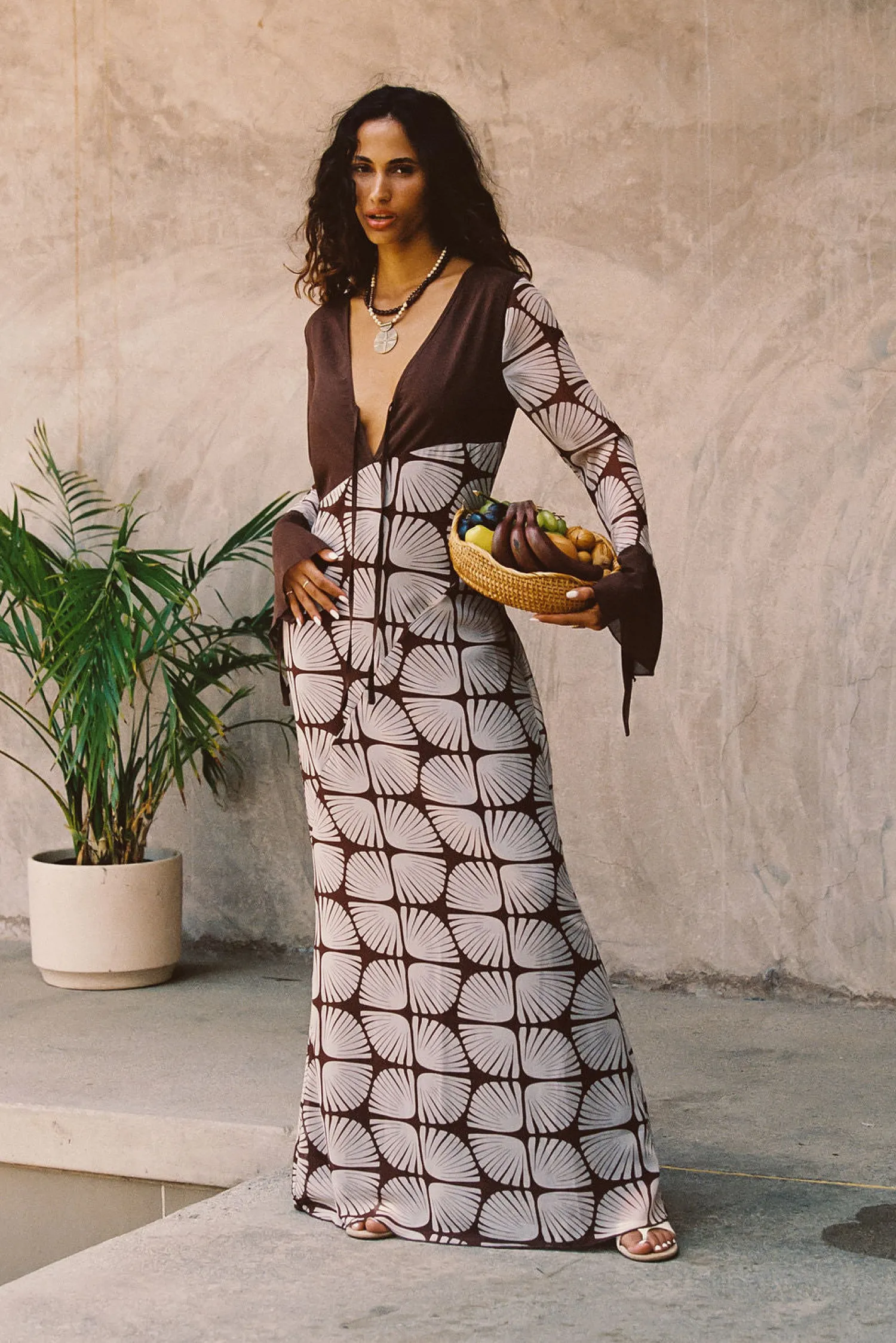 Discount Thea Block Print Maxi Dress Day Dresses|Vacation Dresses