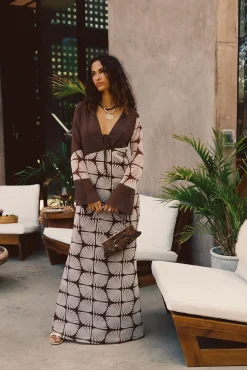 Discount Thea Block Print Maxi Dress Day Dresses|Vacation Dresses