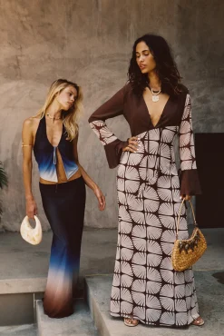 Discount Thea Block Print Maxi Dress Day Dresses|Vacation Dresses