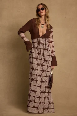 Discount Thea Block Print Maxi Dress Day Dresses|Vacation Dresses