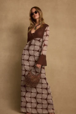 Discount Thea Block Print Maxi Dress Day Dresses|Vacation Dresses