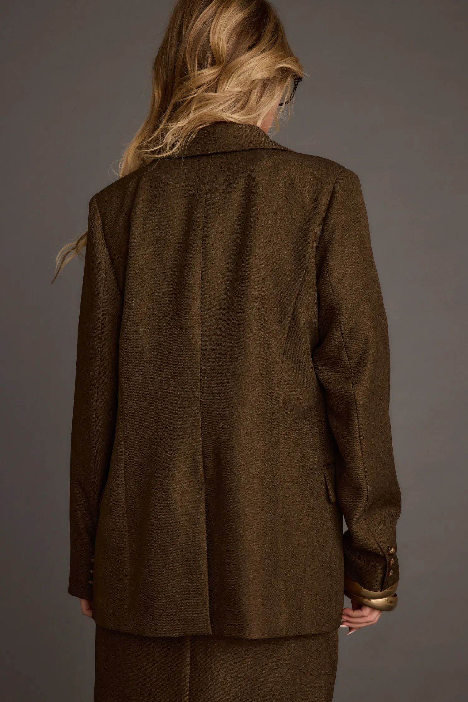 New Tory Mocha Twill Blazer Jackets|Sets