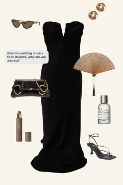 Online Valeria Black Strapless Satin Maxi Dress Wedding Guest Dresses|Maxi Dresses