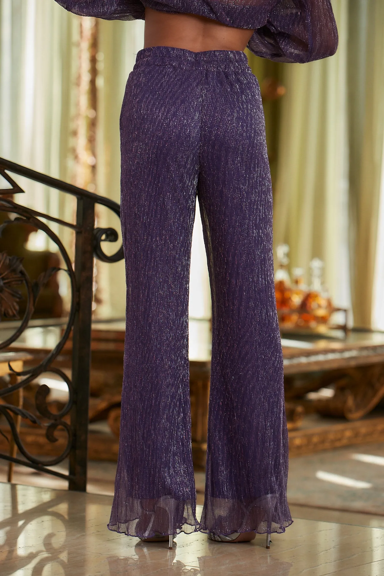 New Victoria Purple Pull On Pants Pants