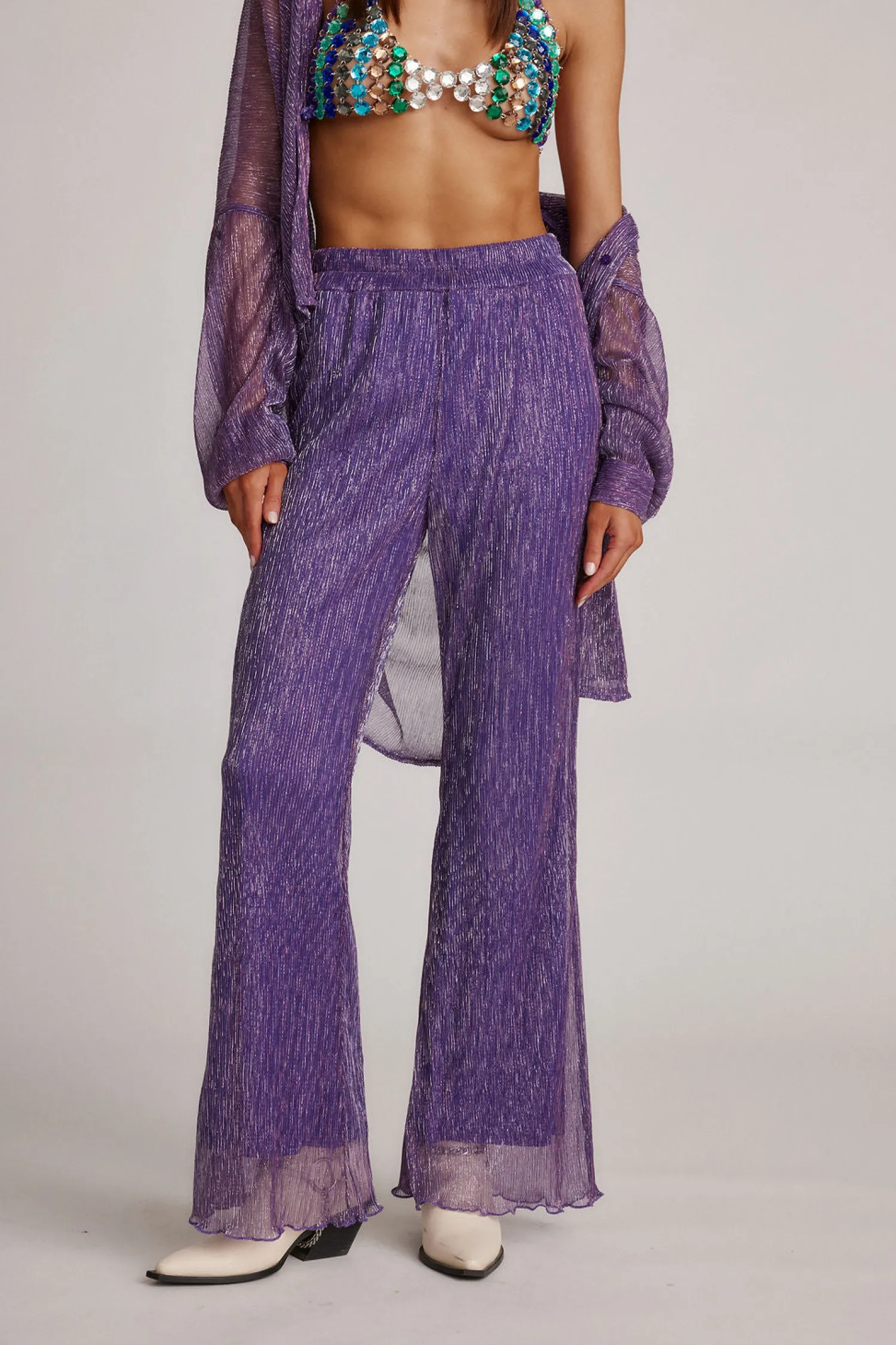 New Victoria Purple Pull On Pants Pants