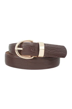 Outlet Vital Brown and Gold Belt Belts