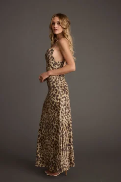 Online Wild Thing Leopard Print Mesh Maxi Dress Festival Dresses|Festival Dresses
